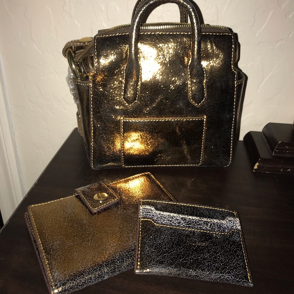 Harper 3 Piece Set - Mini Satchel, Passport Holder and Card Case